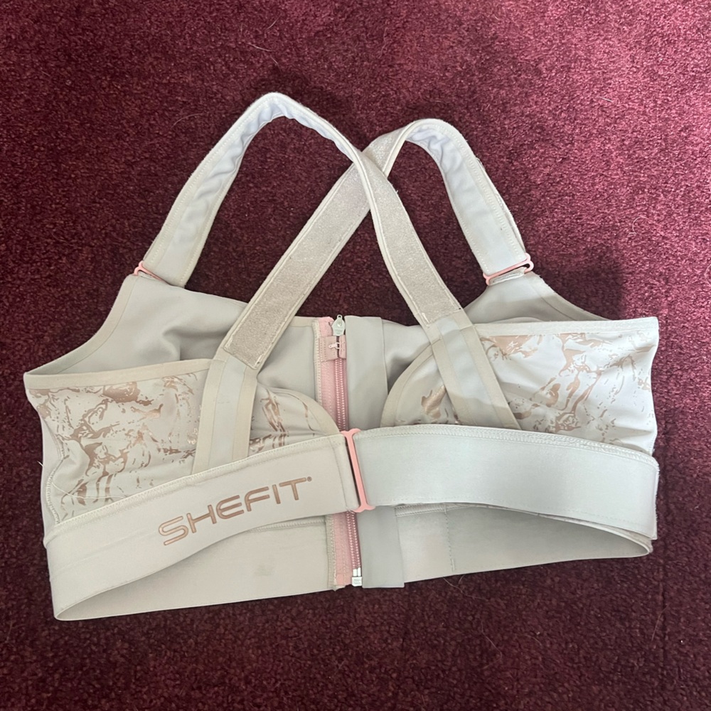 SHEFIT Luxe Sports Bra in White